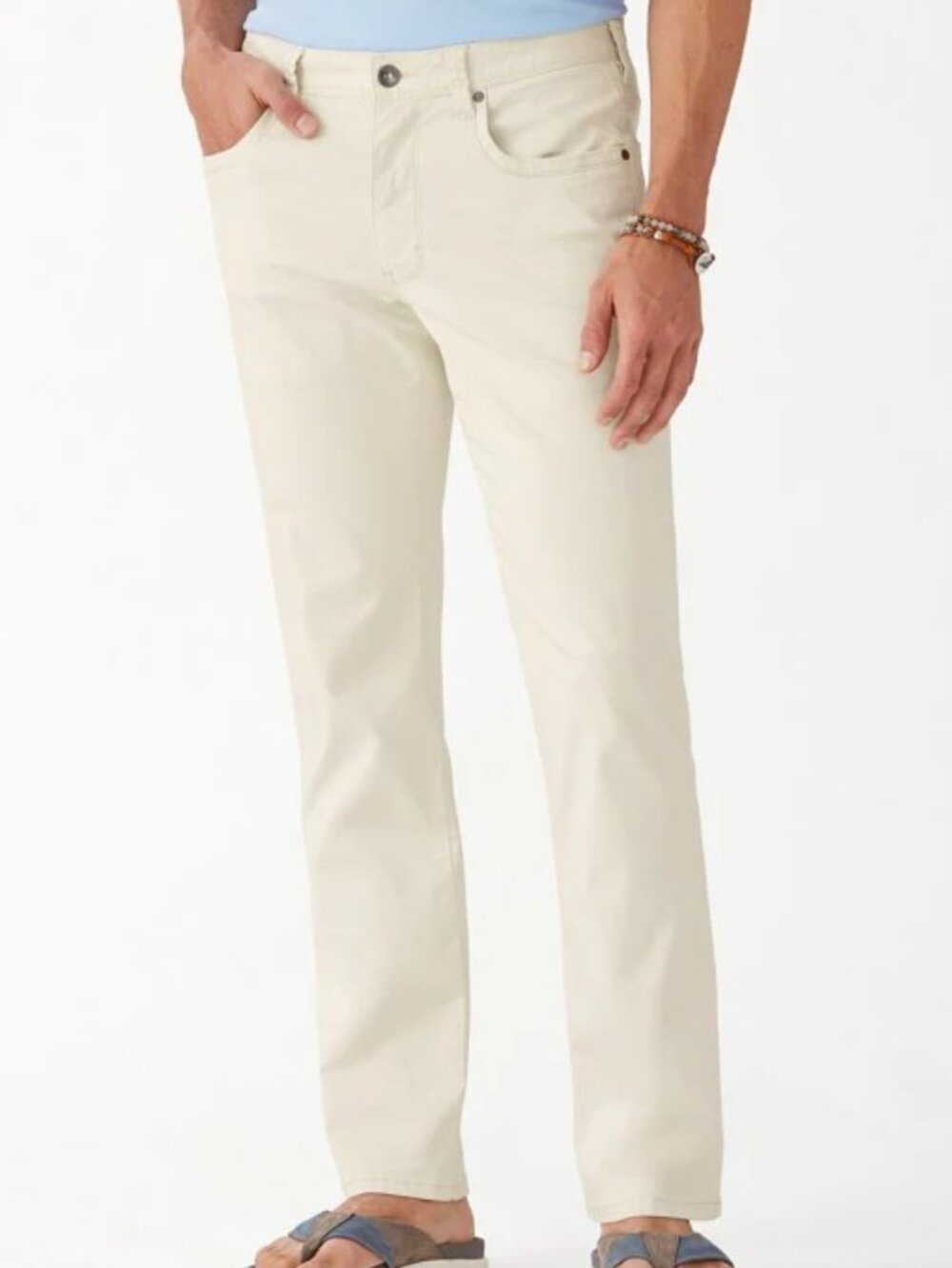 Men’s Tommy Bahama Khaki Grey 5 Pocket Pant Tall 38/34